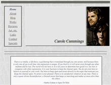 Tablet Screenshot of carolecummings.com